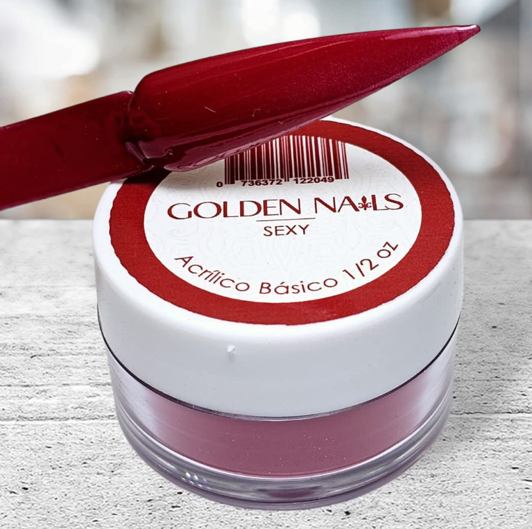 ACRILICO SEXY GOLDEN NAILS